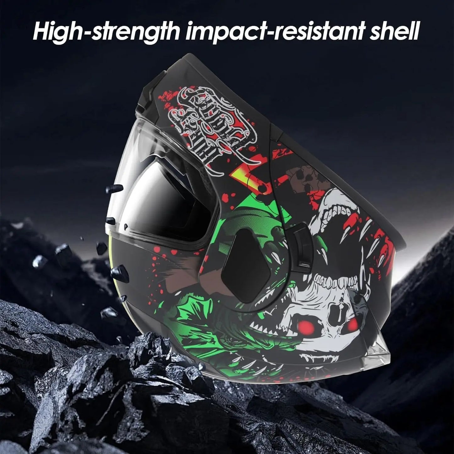 DOT Certified Full Face Modular Lightweight Motorcycle Helmet