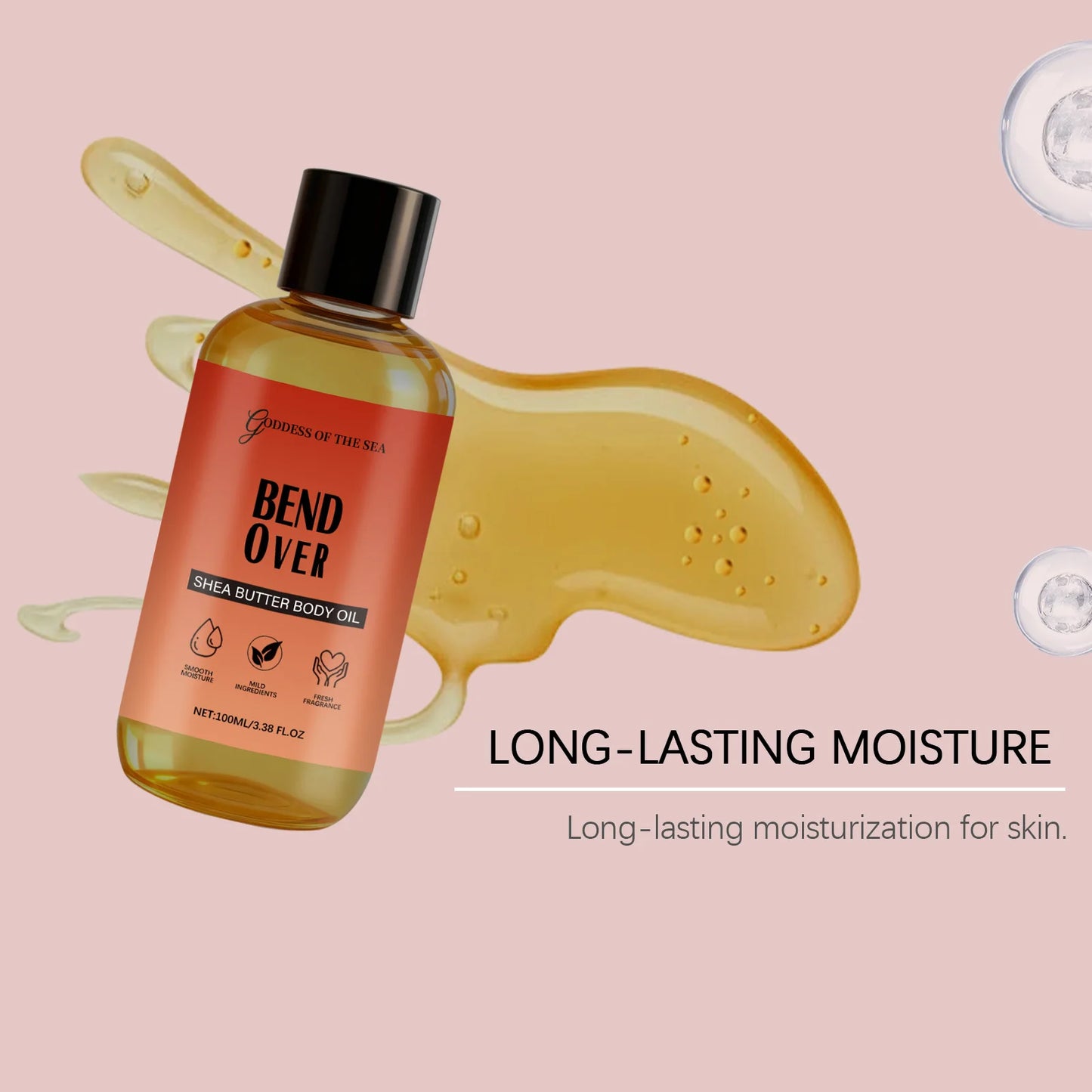 Shea Butter Body Oil Deep Moisturizing Nourishing For All Skin