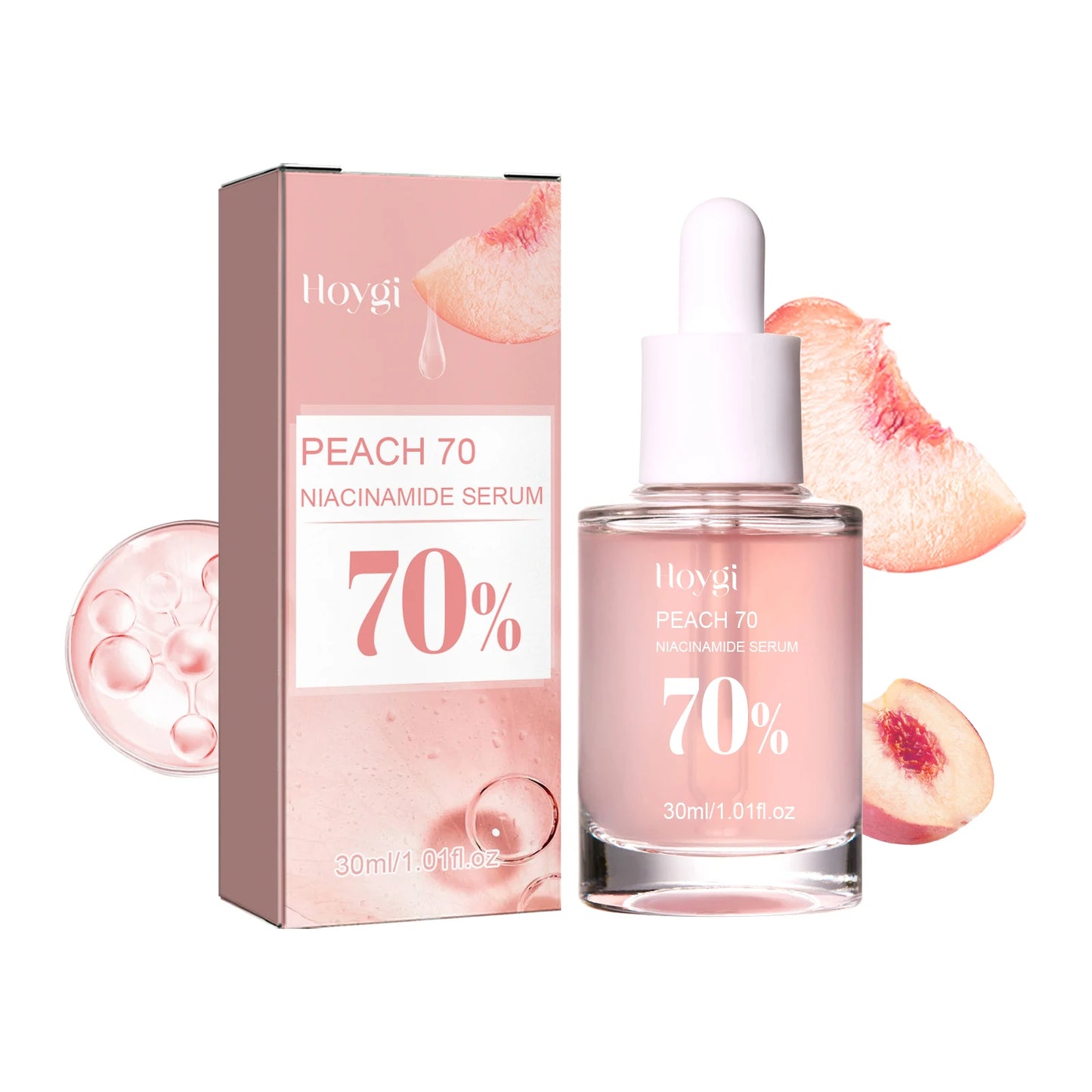 Hoygi Peach Niacinamide Essence Brightening Hydrating Serum