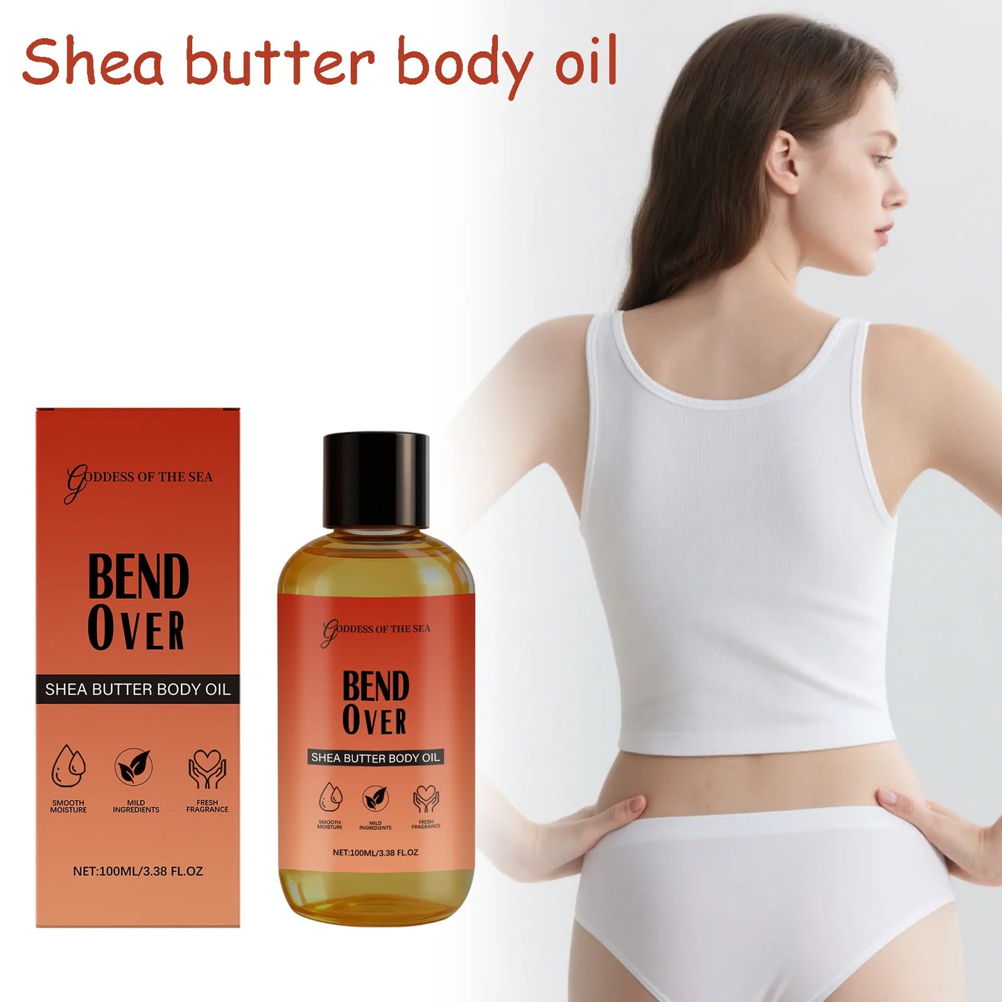 Shea Butter Body Oil Deep Moisturizing Nourishing For All Skin