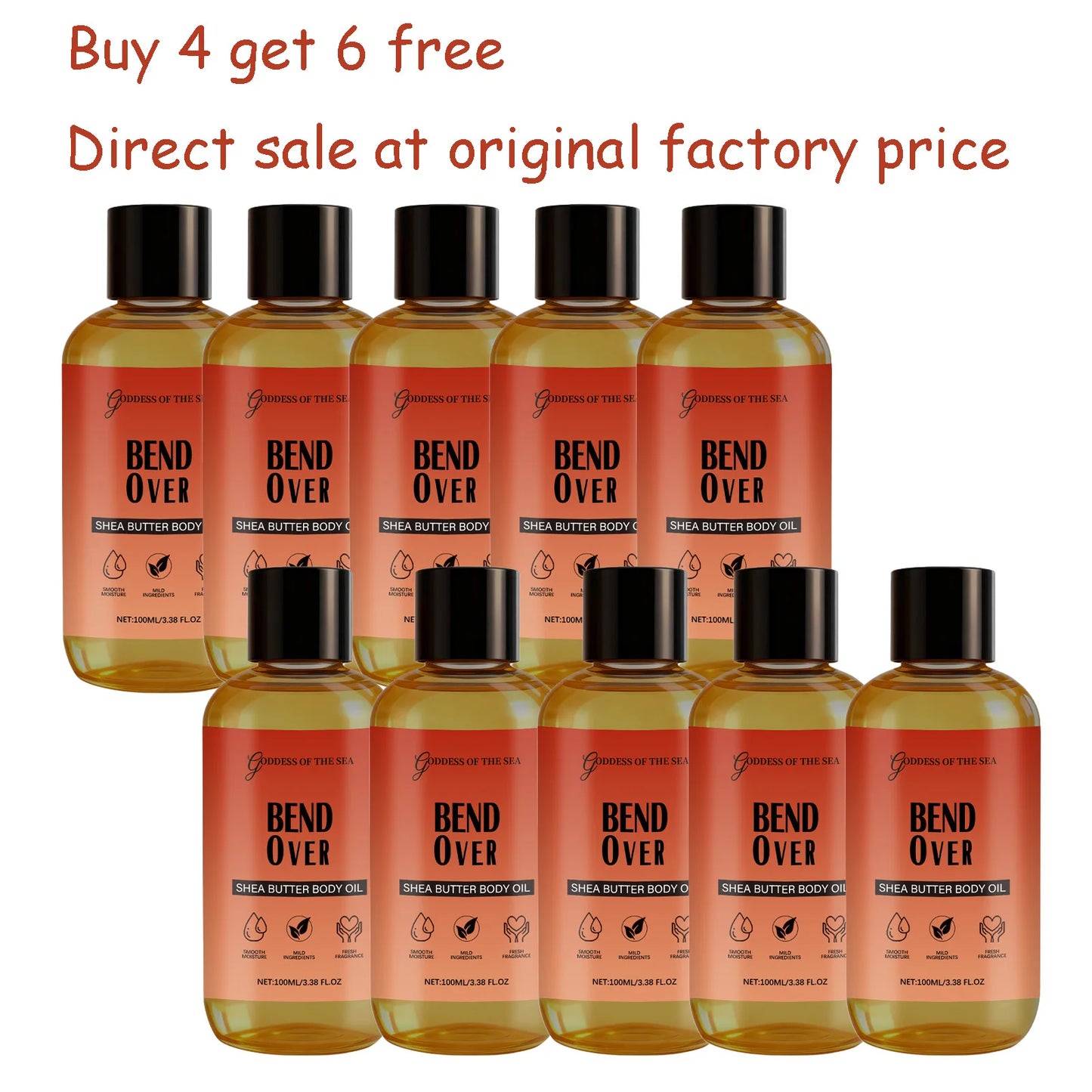 Shea Butter Body Oil Deep Moisturizing Nourishing For All Skin
