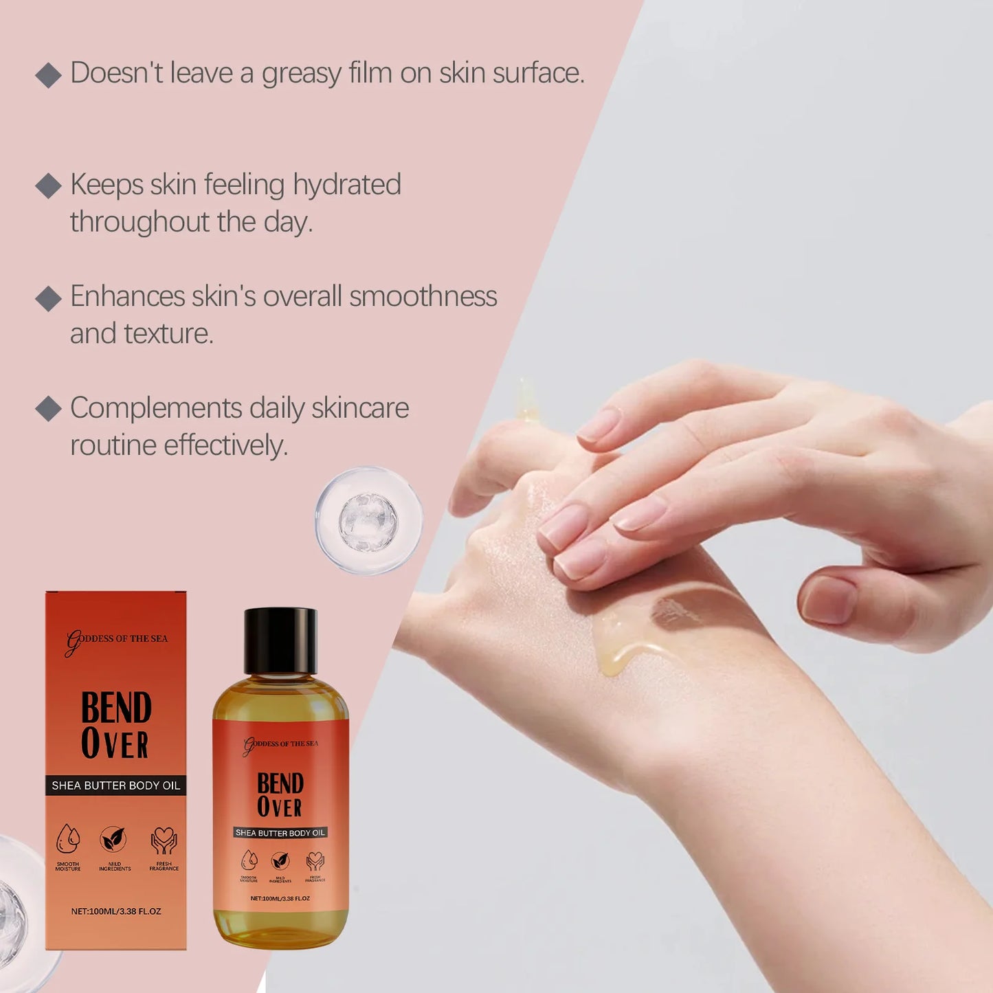 Shea Butter Body Oil Deep Moisturizing Nourishing For All Skin