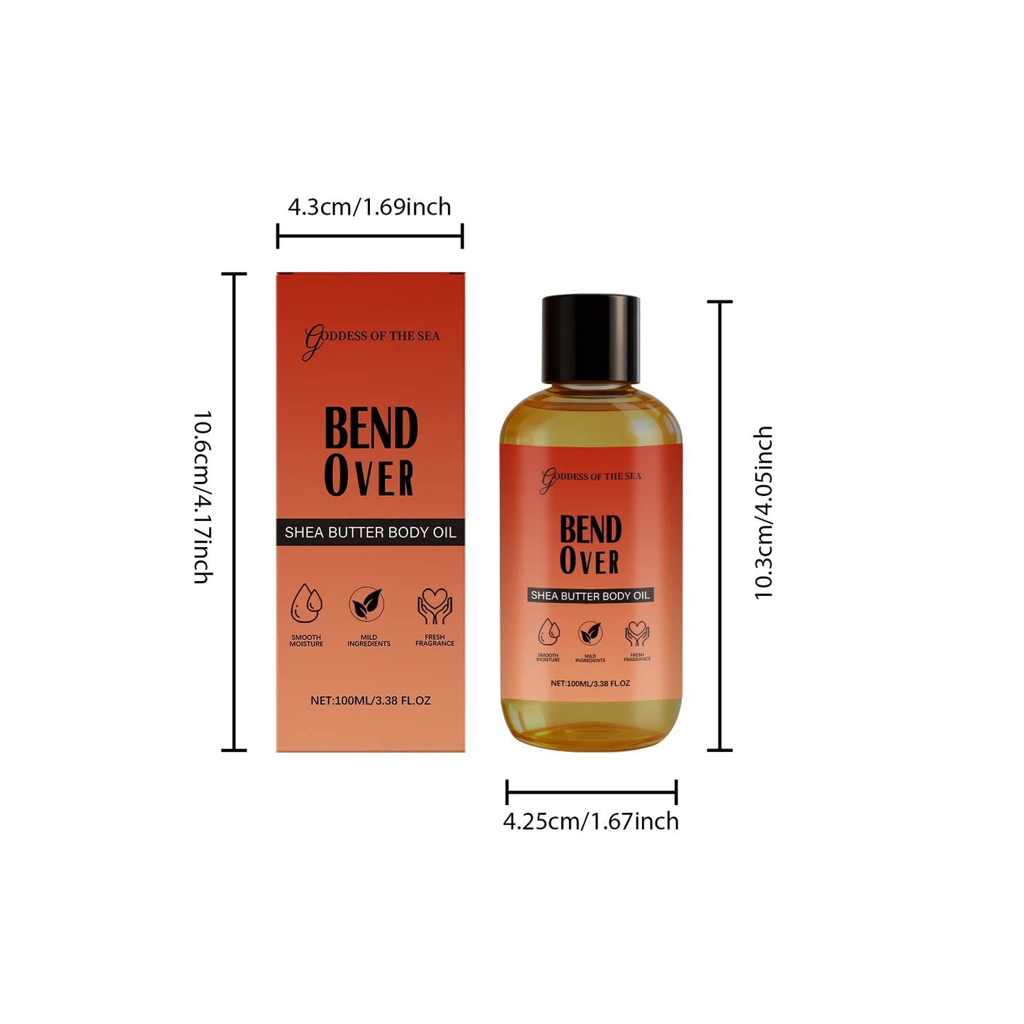 Shea Butter Body Oil Deep Moisturizing Nourishing For All Skin