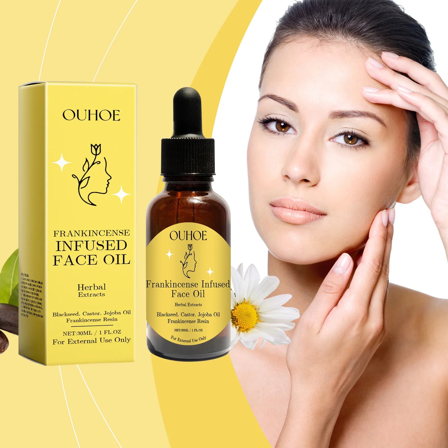 Ouhoe Frankincense Face Oil for Firmness Elasticity Brightening