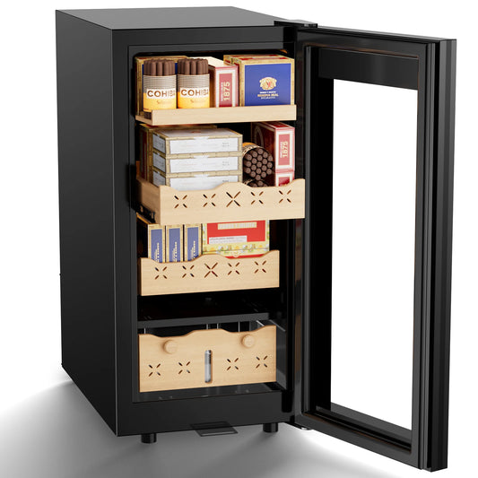 Electric Cigar Humidor 700 Counts Cabinet With Spanish Cedar Shelves