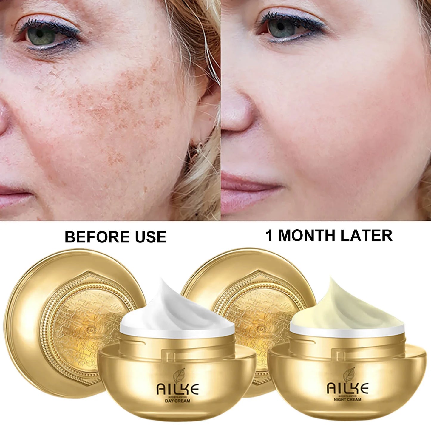 AILKE Whitening Facial Cream With Collagen For Dark Spots And Anti Aging