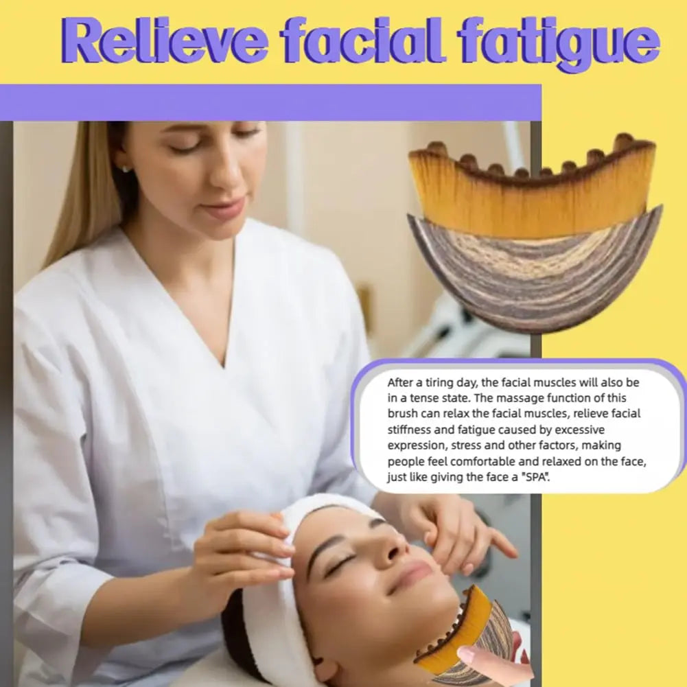 Lymphatic Contour Face Brush for Sculpting and Detox Glow