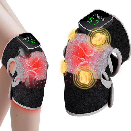 Red Light Therapy Knee Massager With Infrared Heat And Vibration