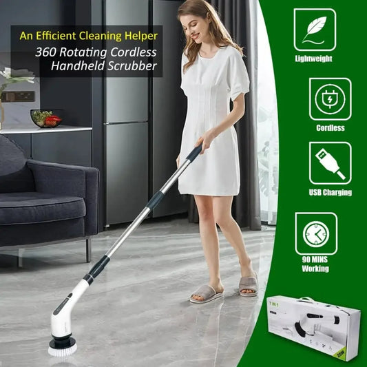 DIAMR Cordless Cleaning Brush Kit With 9 Heads