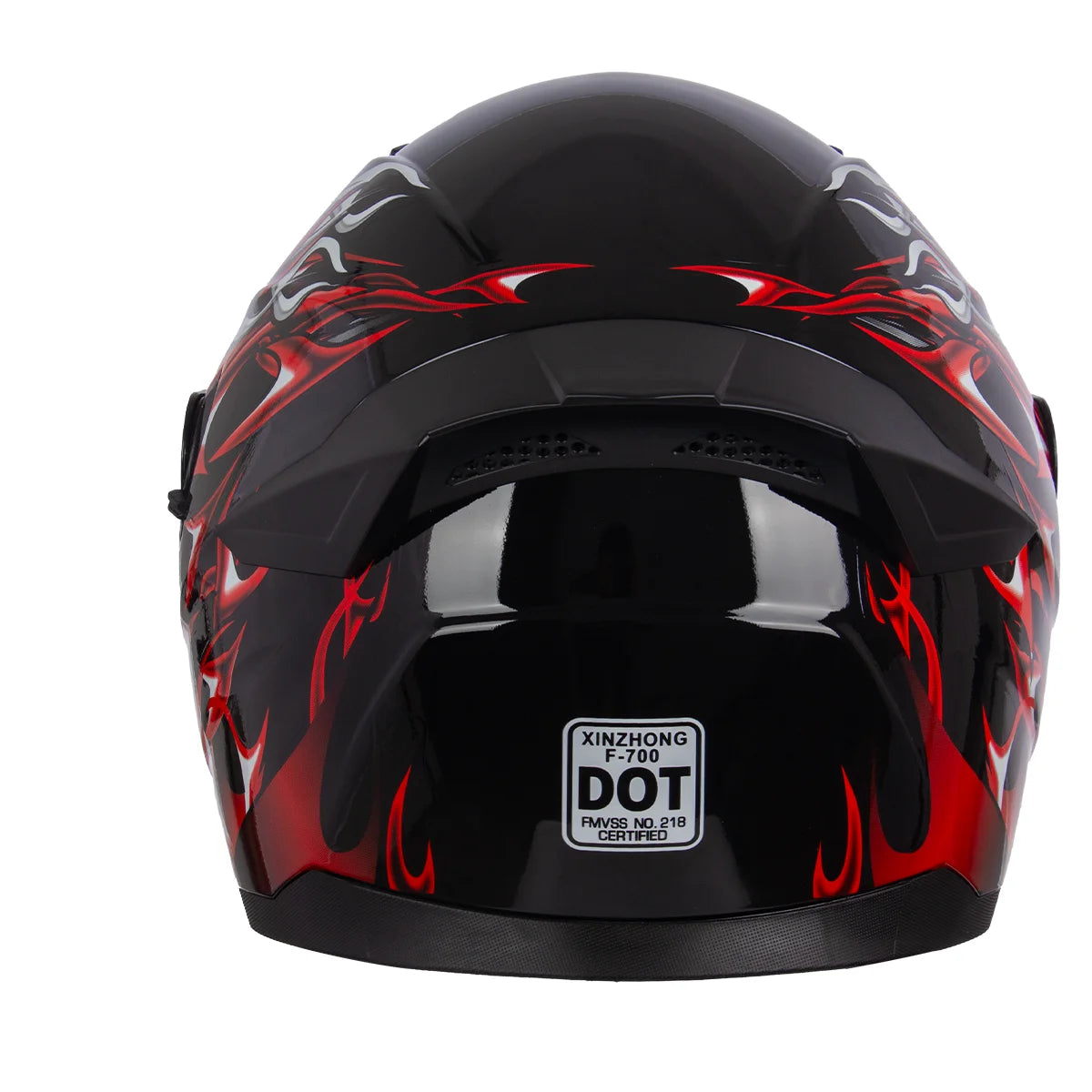 Crown Racing Full Face DOT Helmet With Built-In Sun Visor