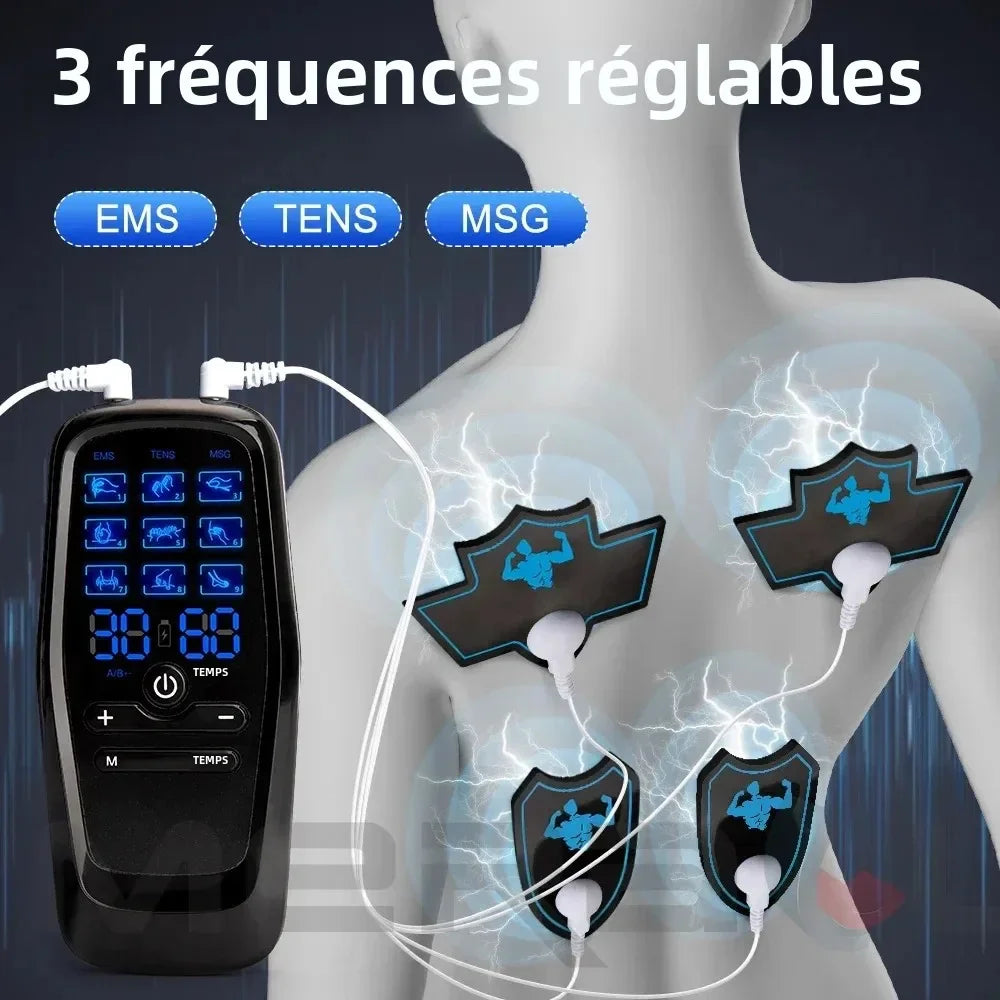MOKARLE Electric Muscle Therapy Stimulator EMS TENS Acupuncture Massager