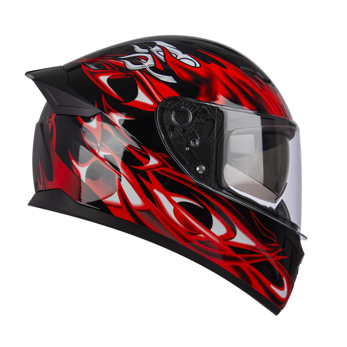 Crown Racing Full Face DOT Helmet With Built-In Sun Visor