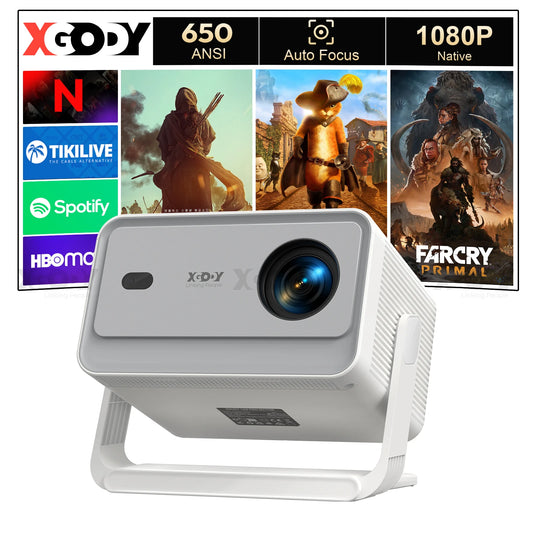 XGODY A6-PRO 4K Native Projector With Autofocus Keystone