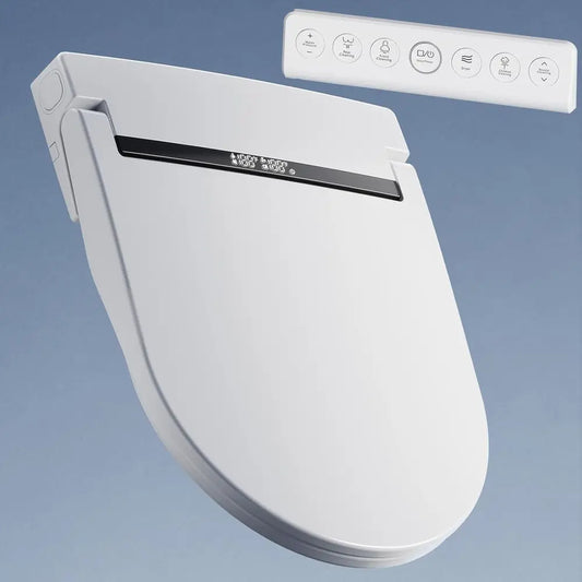 XMRJU Slim Bidet Toilet Seat With Heated Water And Dryer