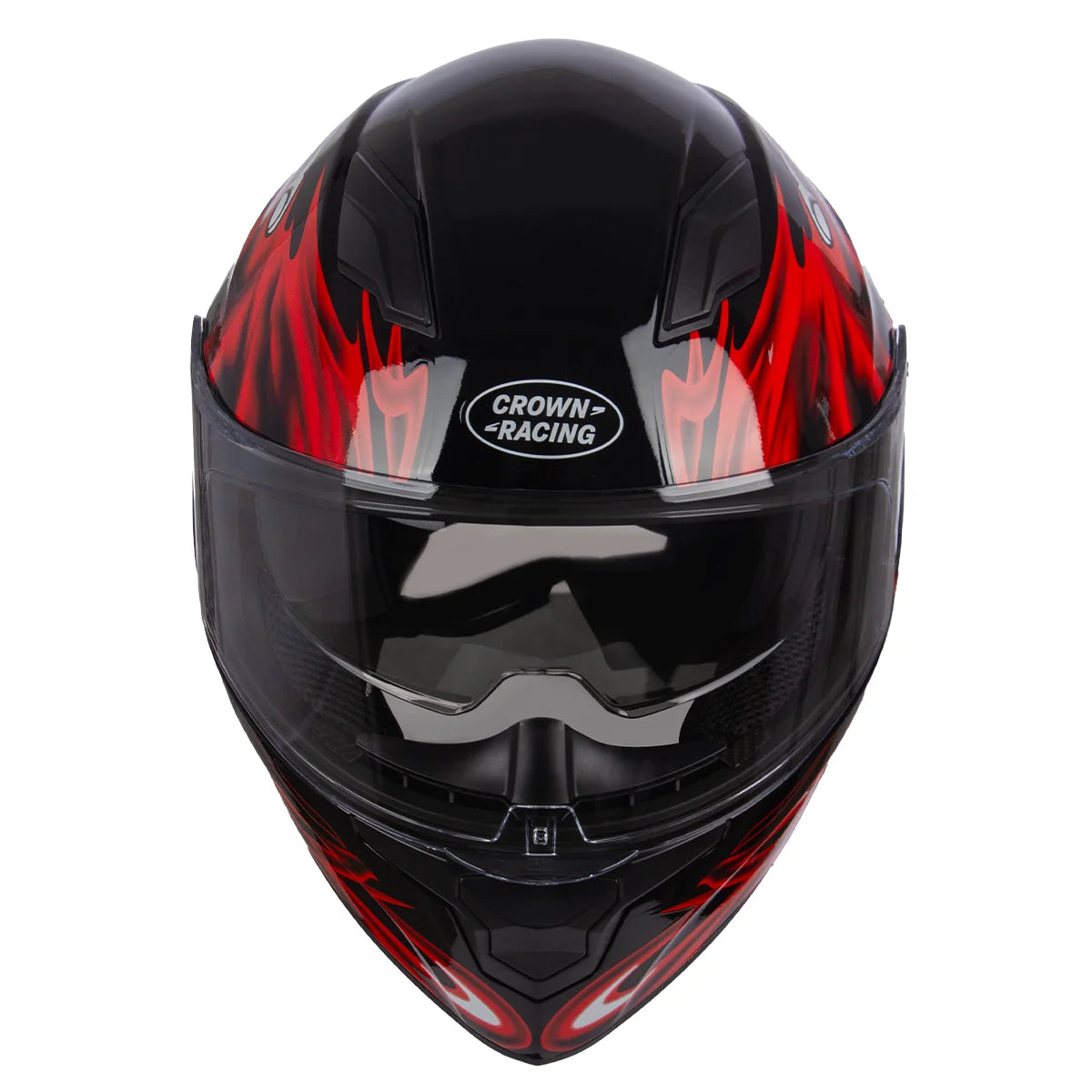 Crown Racing Full Face DOT Helmet With Built-In Sun Visor