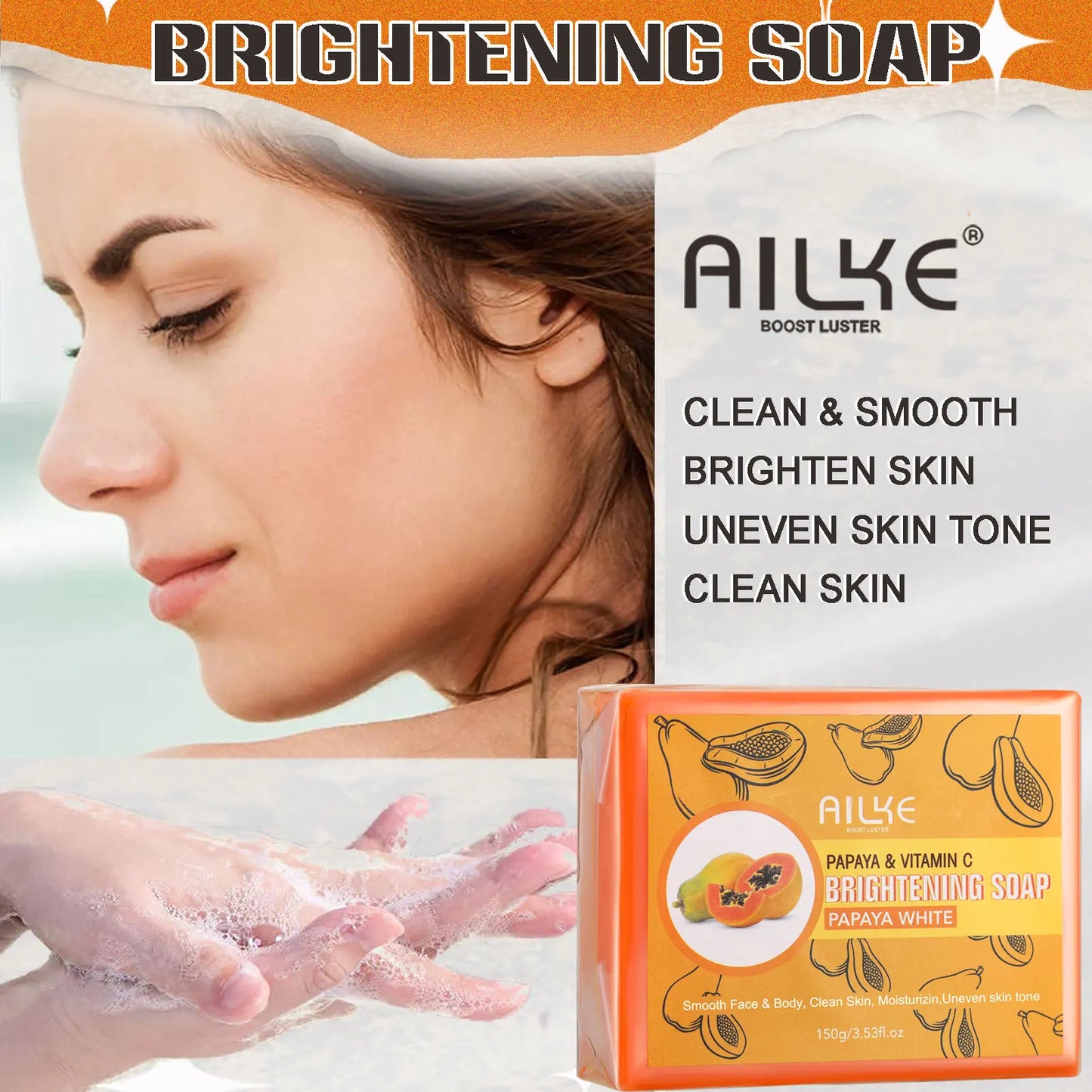 AILKE Multi Vitamin Whitening Body Lotion With Vitamins A E B3 B5