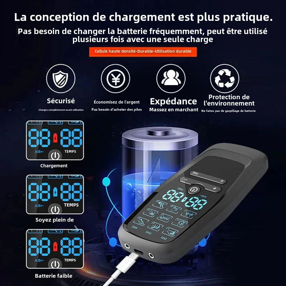 MOKARLE Electric Muscle Therapy Stimulator EMS TENS Acupuncture Massager