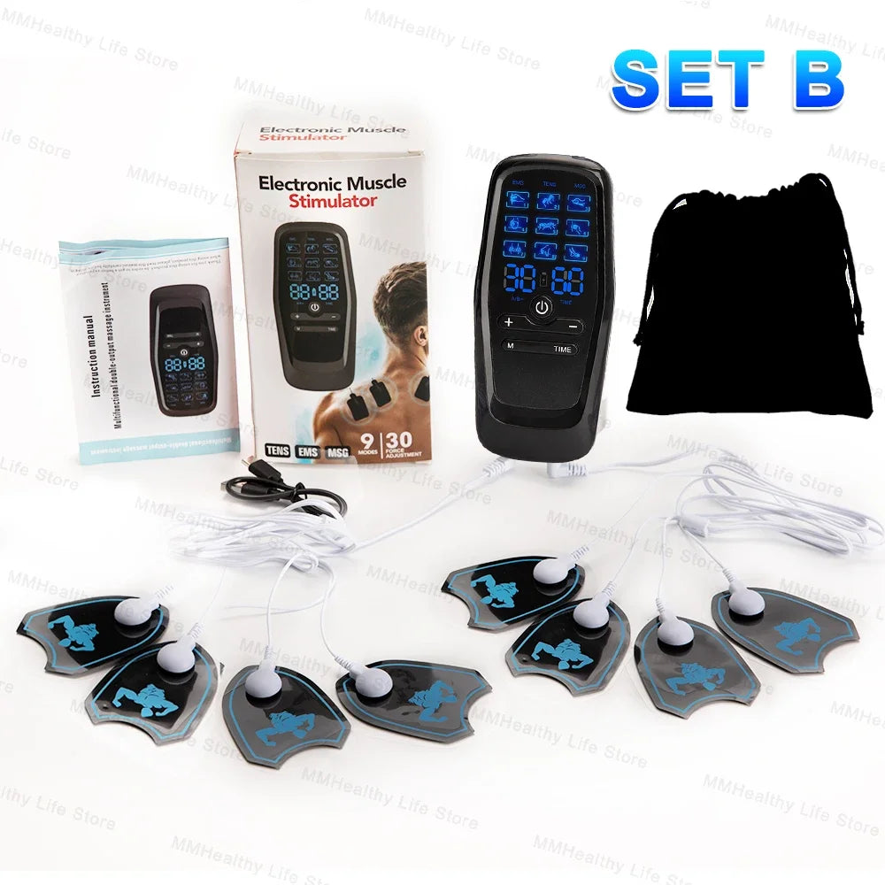 MOKARLE Electric Muscle Therapy Stimulator EMS TENS Acupuncture Massager