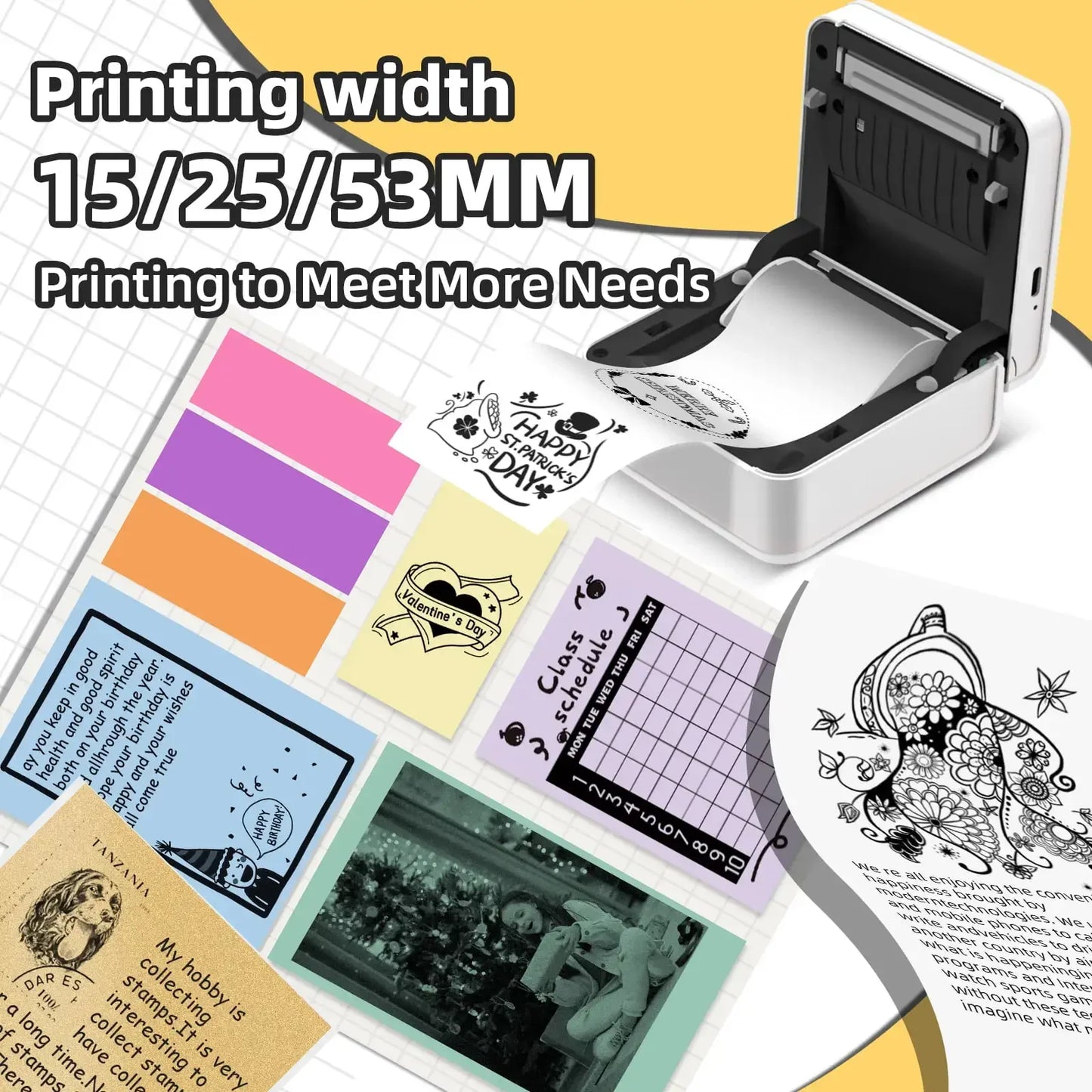 Phomemo M02 Pro Pocket Printer 300DPI Thermal Bluetooth For iOS And Android