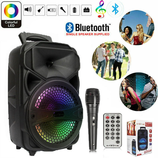CURUK 1000W Portable Bluetooth Speaker With LED Light And Mic