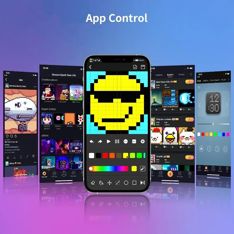 MIMIRG LED Pixel Display 32x32 RGB Night Light and Photo Frame