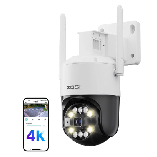 ZOSI 5MP/8MP WiFi 6 PTZ Outdoor Camera With AI Tracking