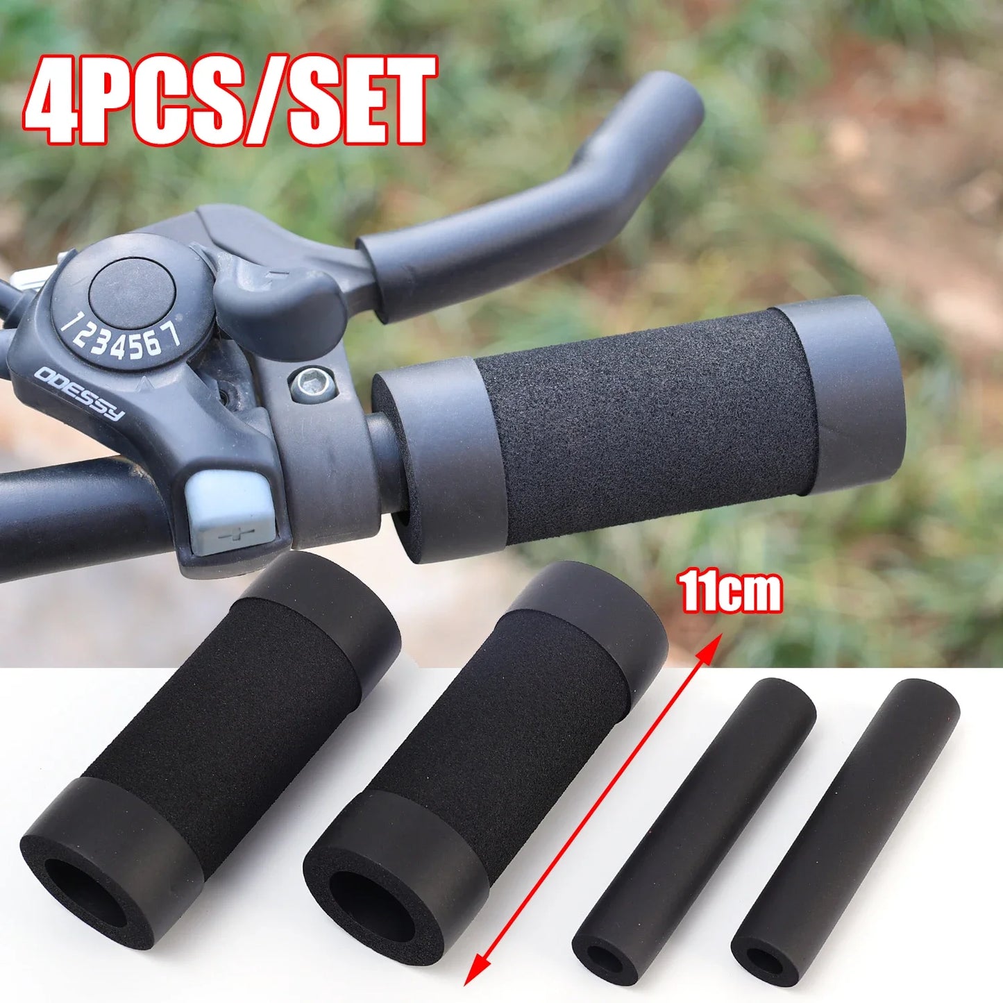 Motorcycle Handlebar Grips Universal Four-Piece Set
