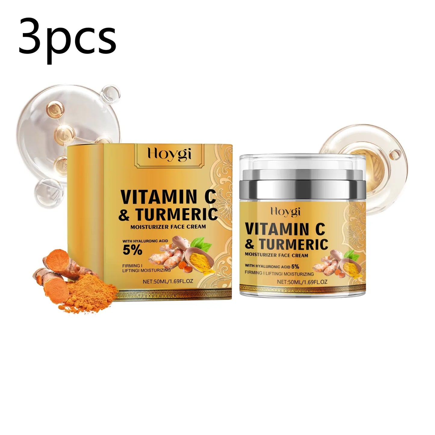 Hoygi Vitamin C Turmeric Moisturizer Face Cream For Brightening