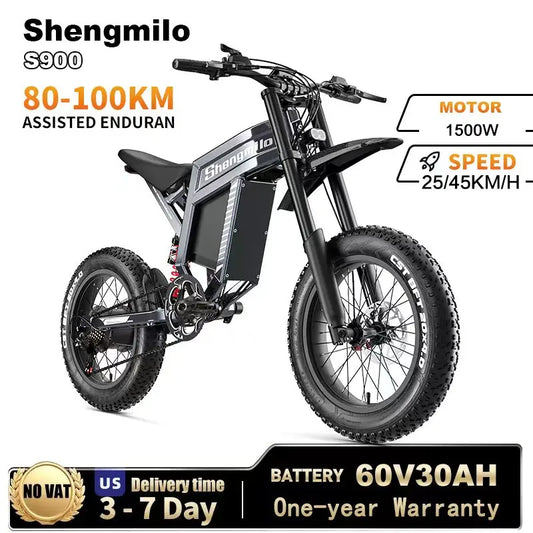 S900 1500W E Bike With 60V30Ah Battery Mountain Ebike
