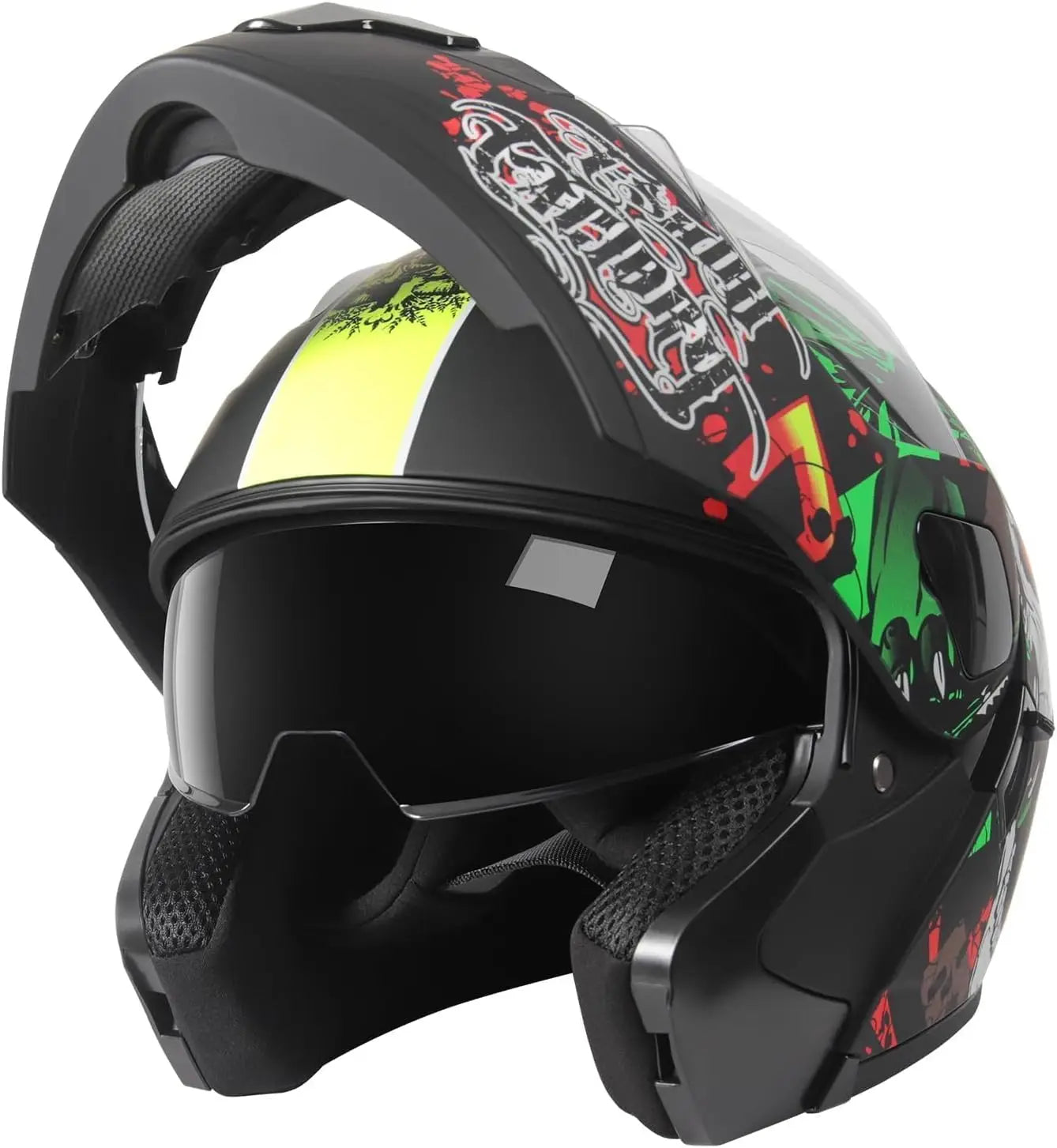 DOT Certified Full Face Modular Lightweight Motorcycle Helmet